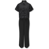 kids ONLY Black Sarah Long Satin Nightwear Set