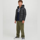 Jack & Jones Junior Black Cospeed Puffer Jacket 2