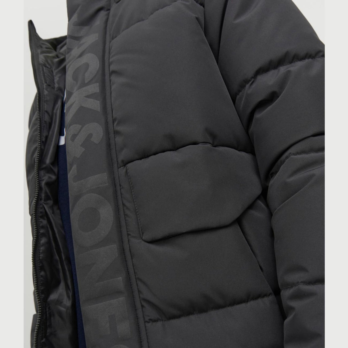 Jack & Jones Junior Black Cospeed Puffer Jacket 6