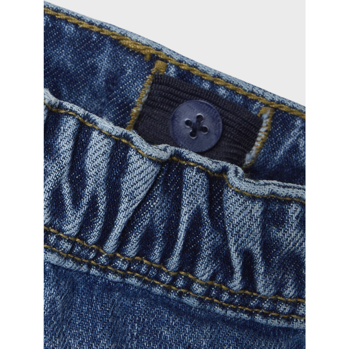 Name It Dark Blue Denim Embroidery Silas Tapered Embellished Jeans