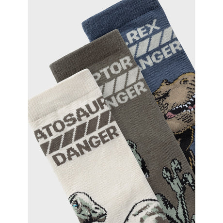 Name It Bering Sea Sofus Jurassic 3-pack Socks