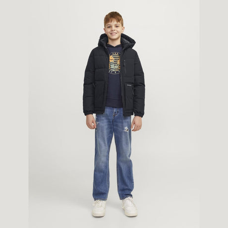 Jack & Jones Junior Black Eotto Puffer Jacket