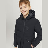 Jack & Jones Junior Black Eotto Puffer Jacket