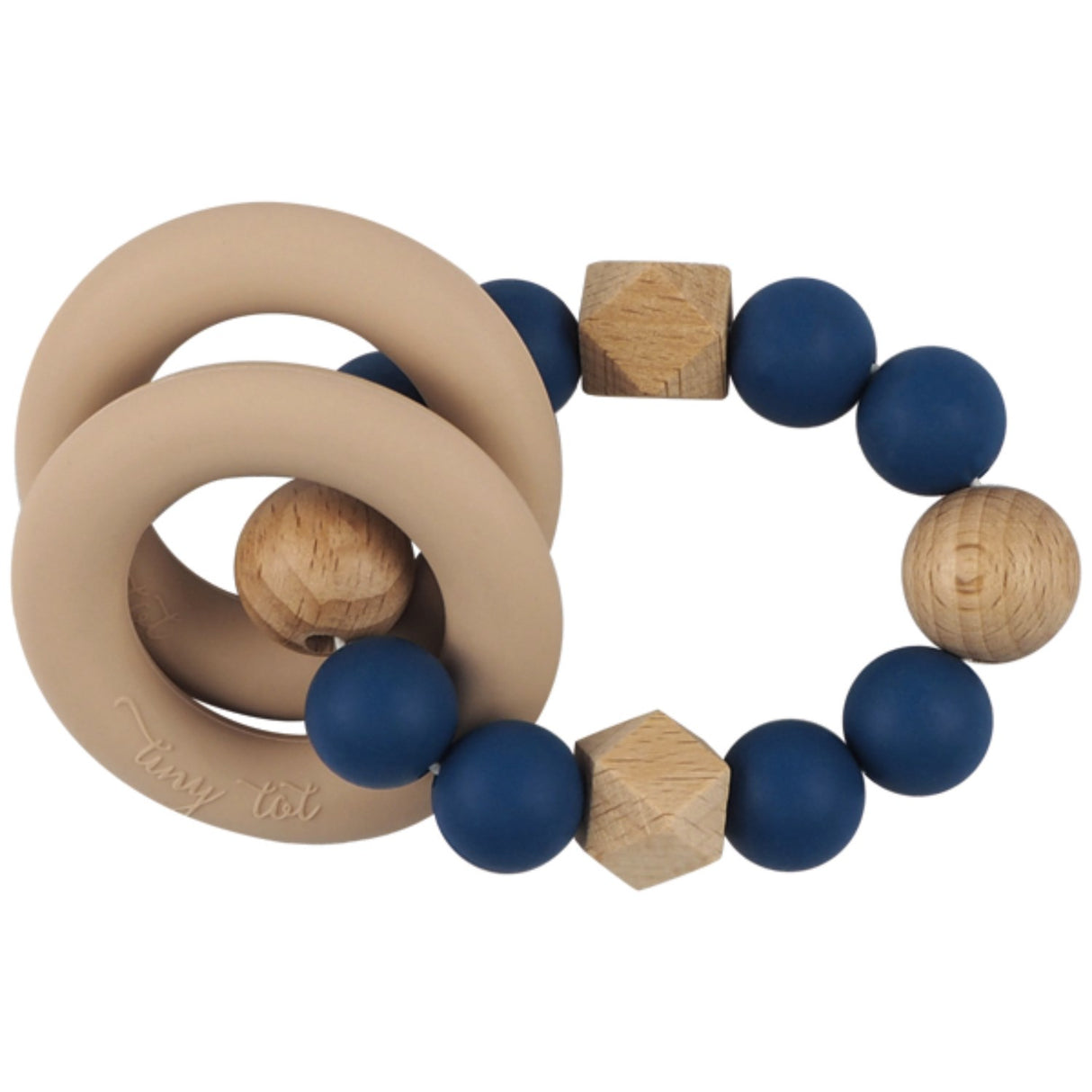 Tiny Tot Rattle Nordic Love Safir blå