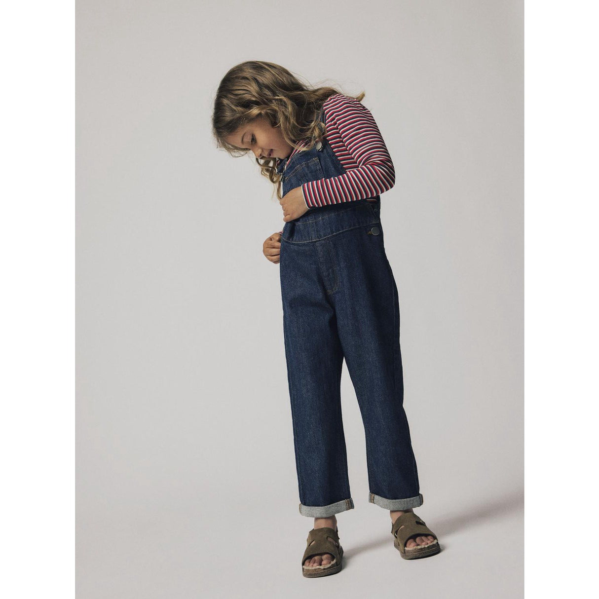 Name It Dark Blue Denim Unwashed Rocco Denim Overall 3