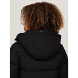 Tommy Hilfiger Black Monotype Ribstop Puffer Jacket 4