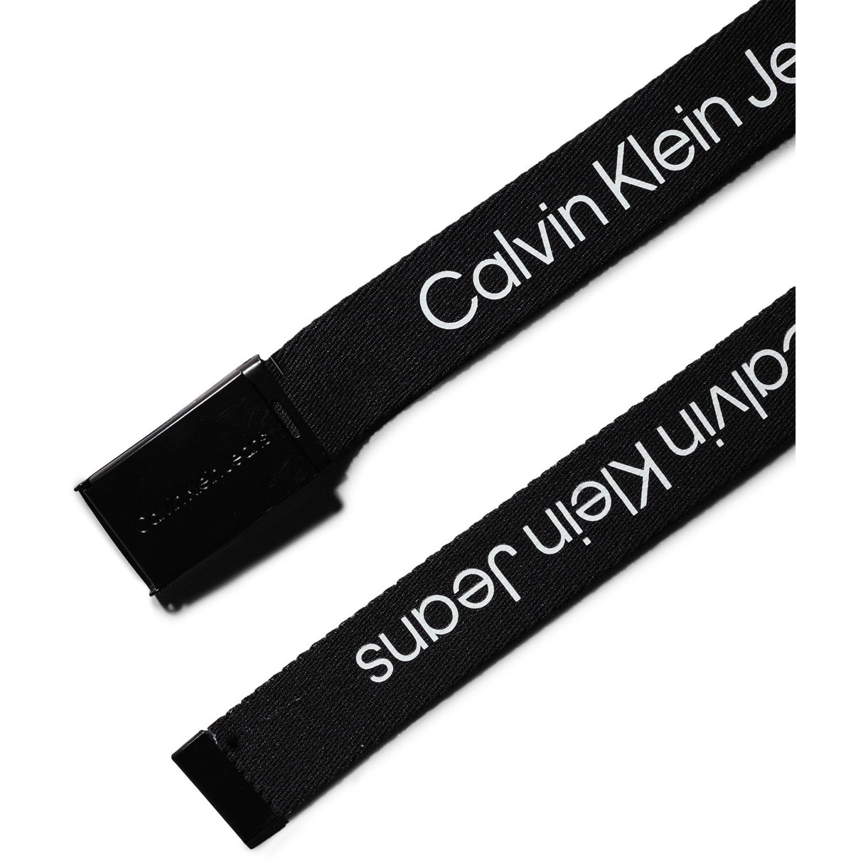 Calvin Klein Canvas Plaque Belt Calvin Klein Ck Black Canvas Logo