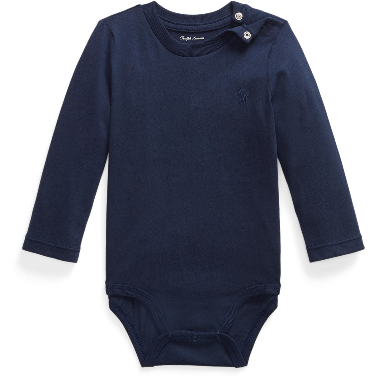 Ralph Lauren Baby Refined Navy/Tonal Print Bodysuit