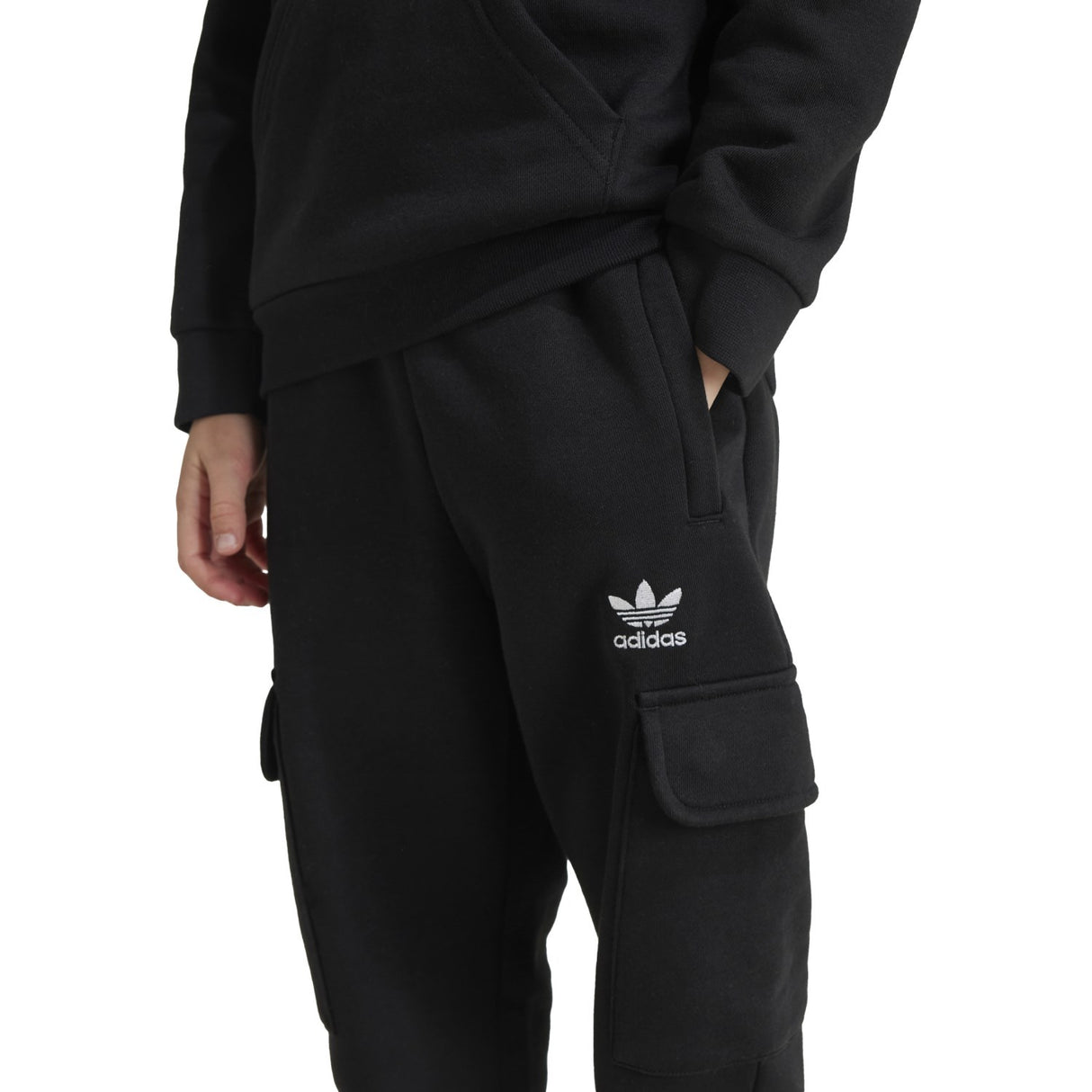 adidas Originals Black Hoodie Fz Cargo Sweat Set 6