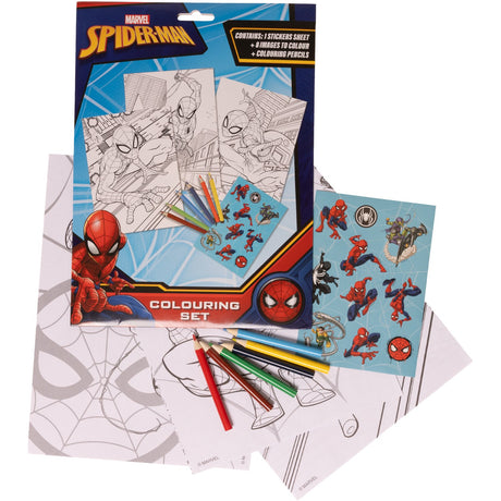 Euromic Spiderman Coloring Set with 6 Different Crayons