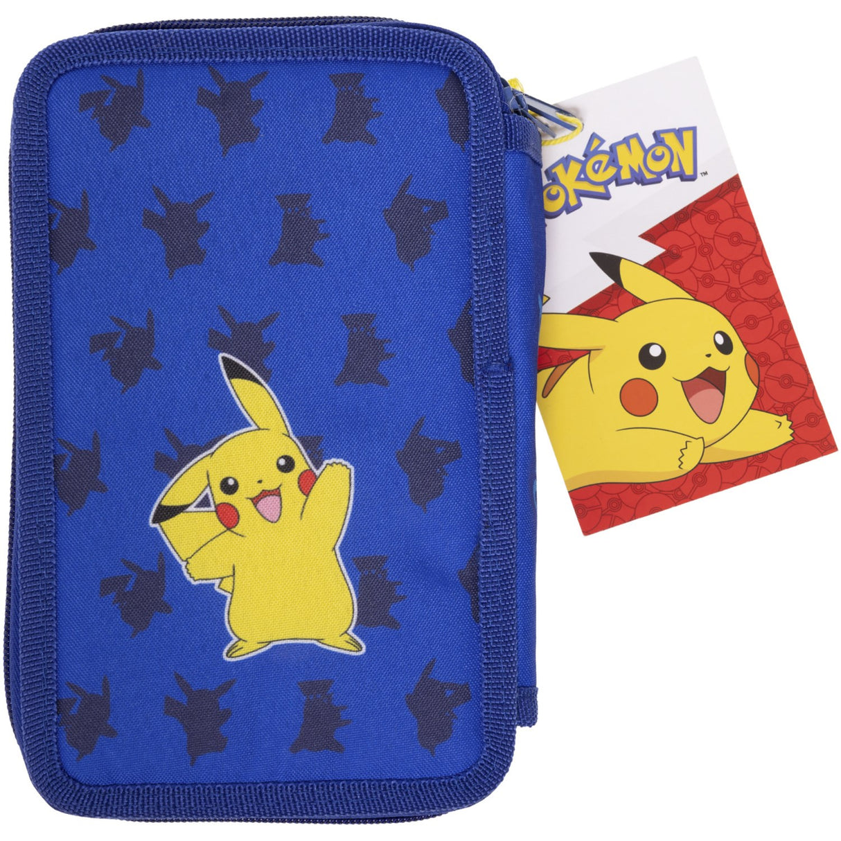 Euromic Pokémon Filled Pencil Case with 2 Compartments, 300D Rich Nylon,19.5 x 12.5 x 5 cm