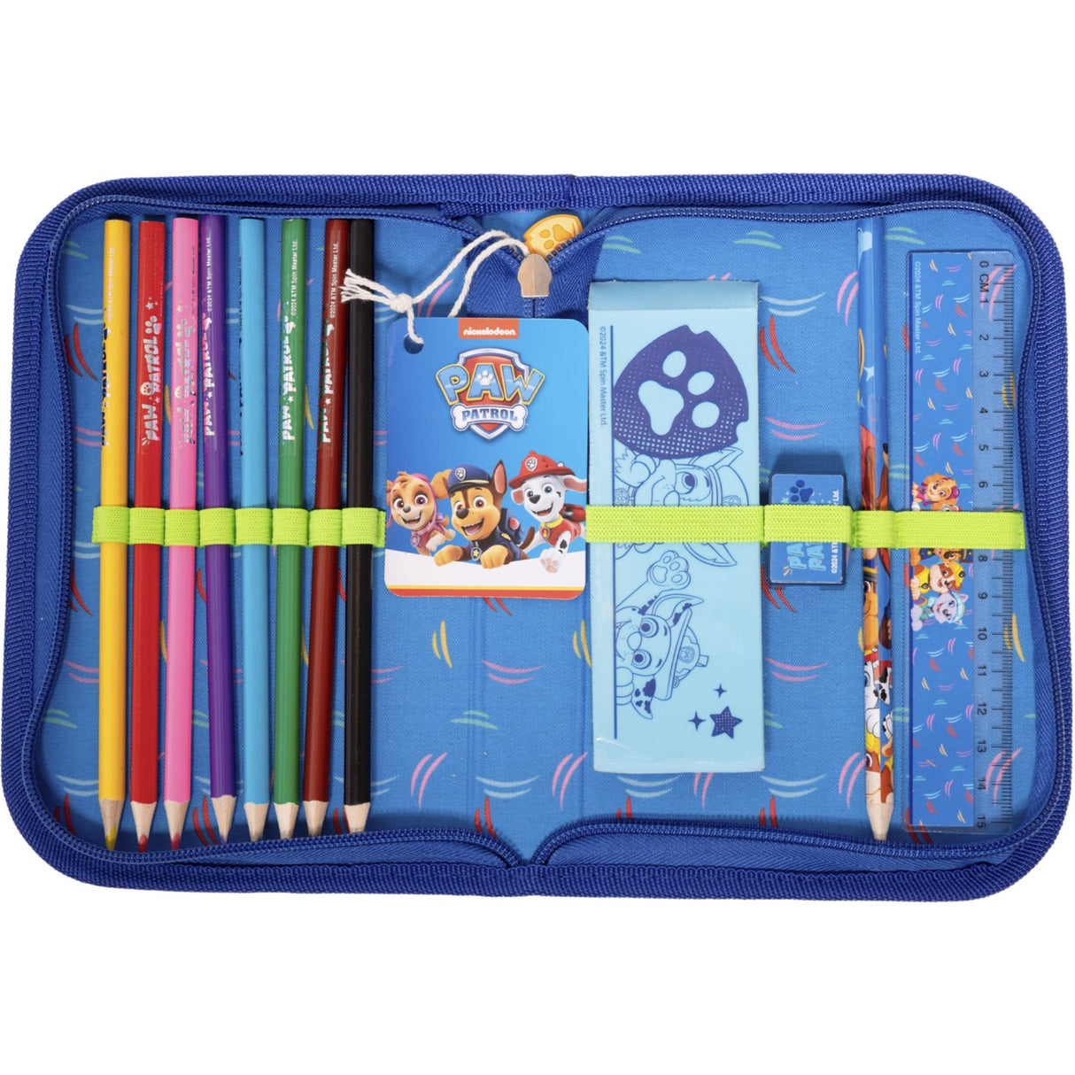 Euromic Paw Patrol Filled Single Pencil Housing with 8 Pointed Pencils