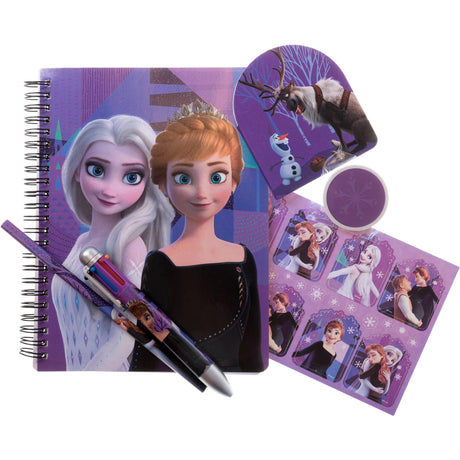 Euromic Frozen Writing Set with 60 Pages A5 Paper + 1 Multi Colored Pen