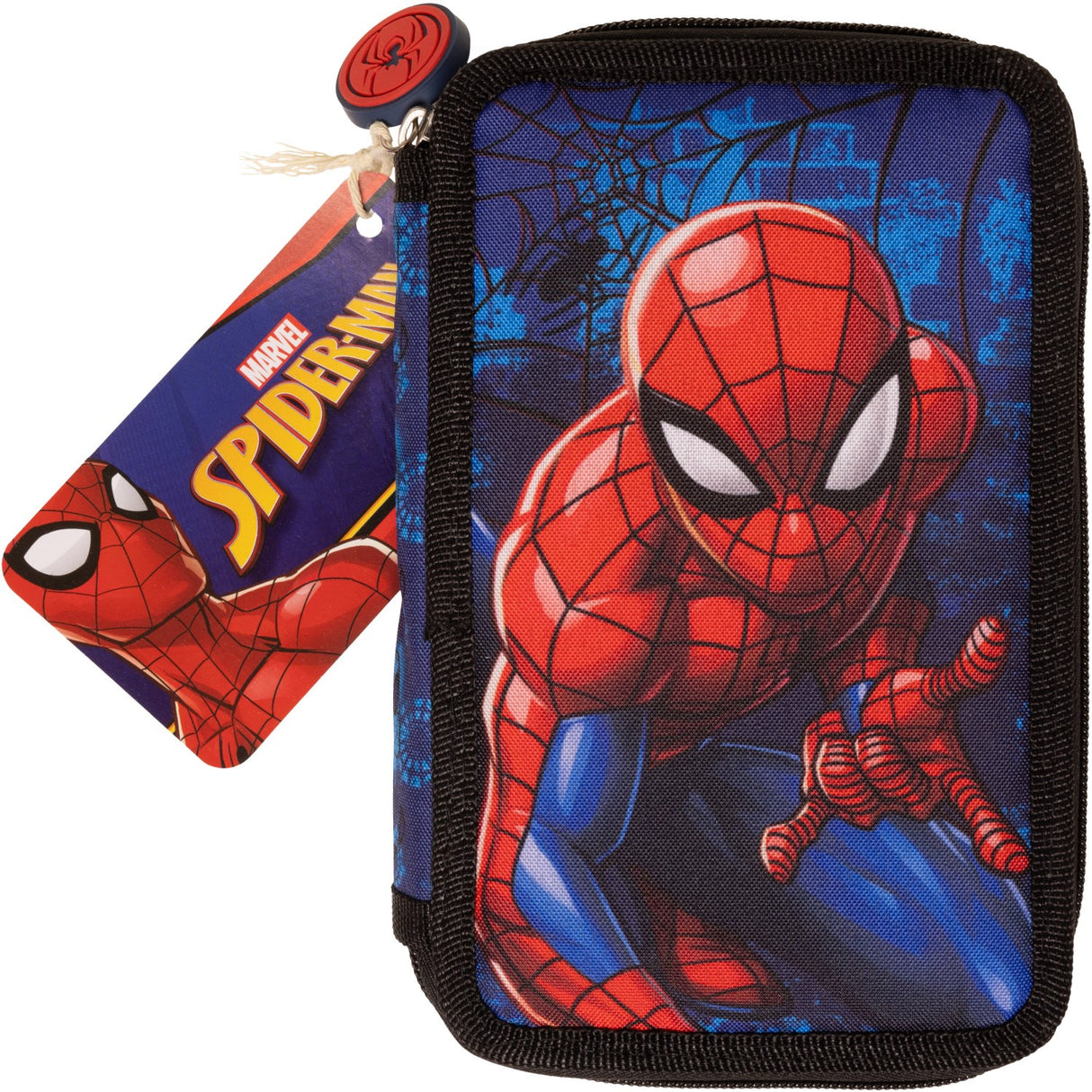 Euromic Spiderman Stuffed Pencil Case, 2 Compartments