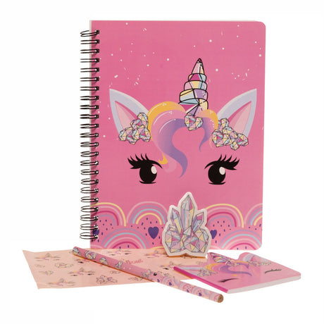 Euromic Unicorn Gemstone Writing Set with A5