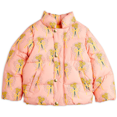 Mini Rodini Pink Winter Flowers Aop City Puffer Jacket