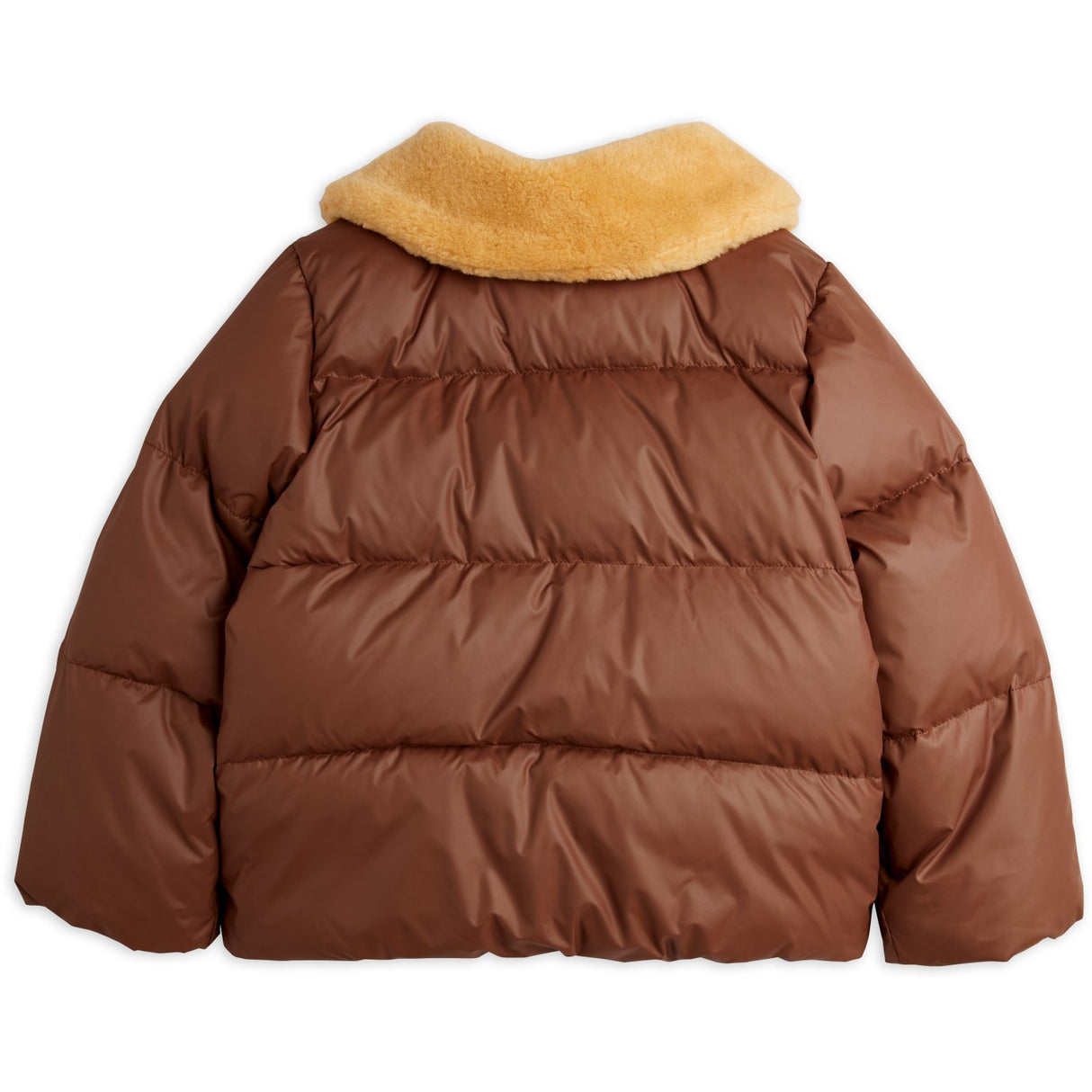 Mini Rodini Brown DAnd Emb Puffer Jacket