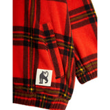 Mini Rodini Red Check Aop Fleece Jacket