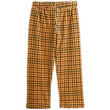 Mini Rodini Beige Dog Houndstooth Aop Velour Pants 4