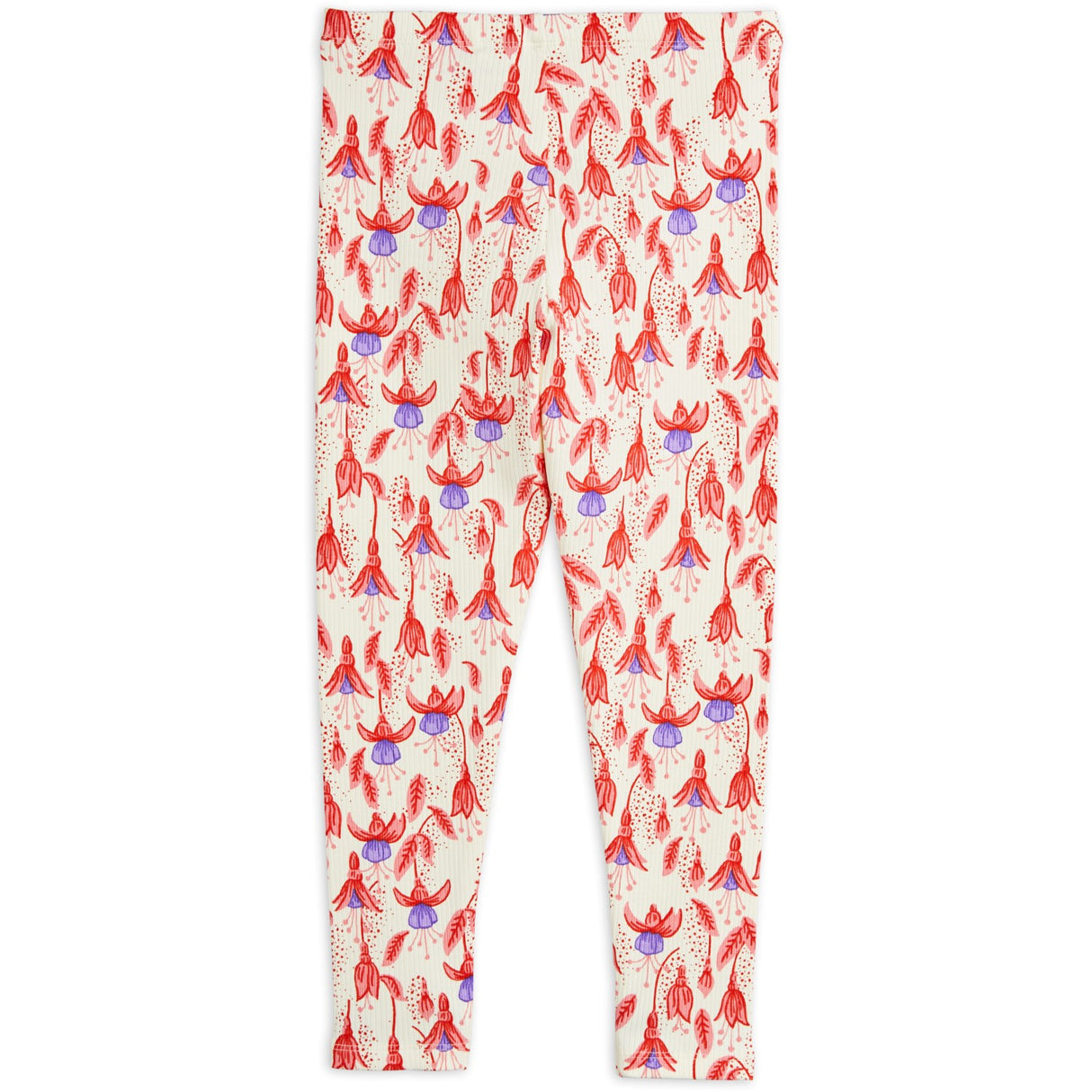 Mini Rodini Red Fuchsia Aop Leggings 4