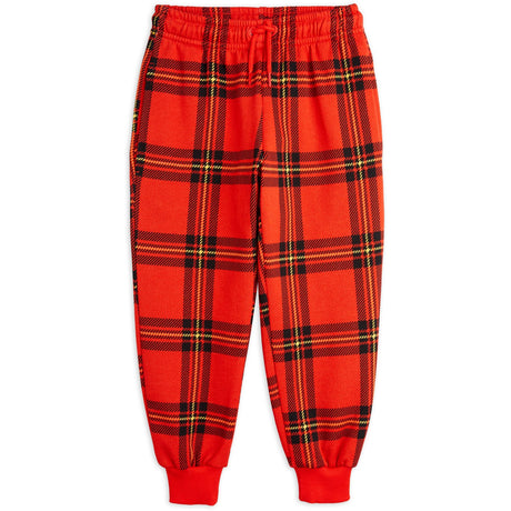 Mini Rodini Red Check Aop Sweatpants