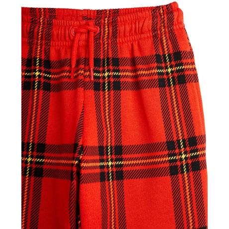 Mini Rodini Red Check Aop Sweatpants 2