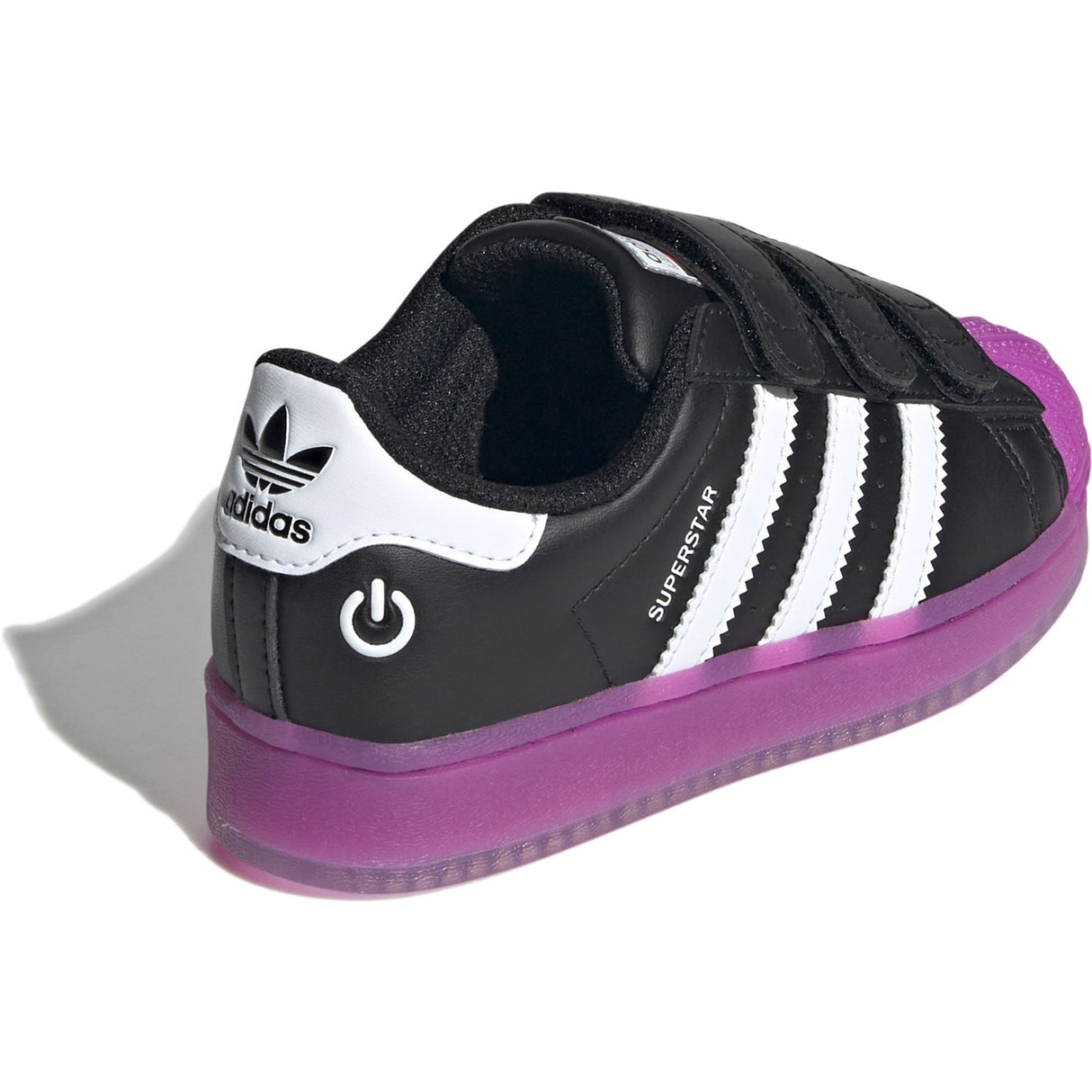 adidas Originals Core Black/Purbur/Cloud White Superstar Led Lights Cf C Sneakers