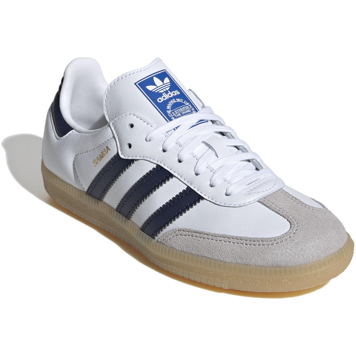 Buy adidas Originals Ftwwht/Conavy/Gum3 Samba Og J Sneakers | Luksusbaby –  Luksusbaby COM
