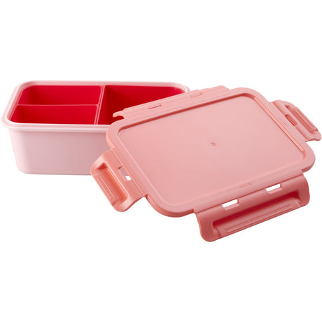 Rice Lunchbox with 3 Inserts in Coral and Red Colors