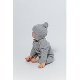 COPENHAGEN COLORS Grey Mel Cashmere Baby Bonnet Hat