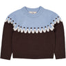 COPENHAGEN COLORS Brown/Blue Combi Cupcake Classic Jumper