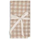 That's Mine Stardust Check Beige Jana Muslin Swaddle