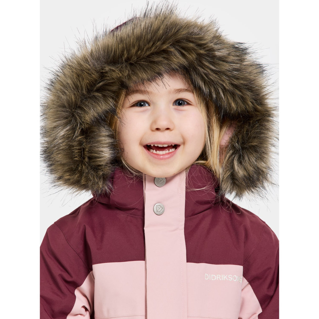 Didriksons Dusty Pink Bjärven Kids Coverall 8