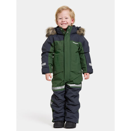 Didriksons Pine Green Bjärven Kids Coverall 12