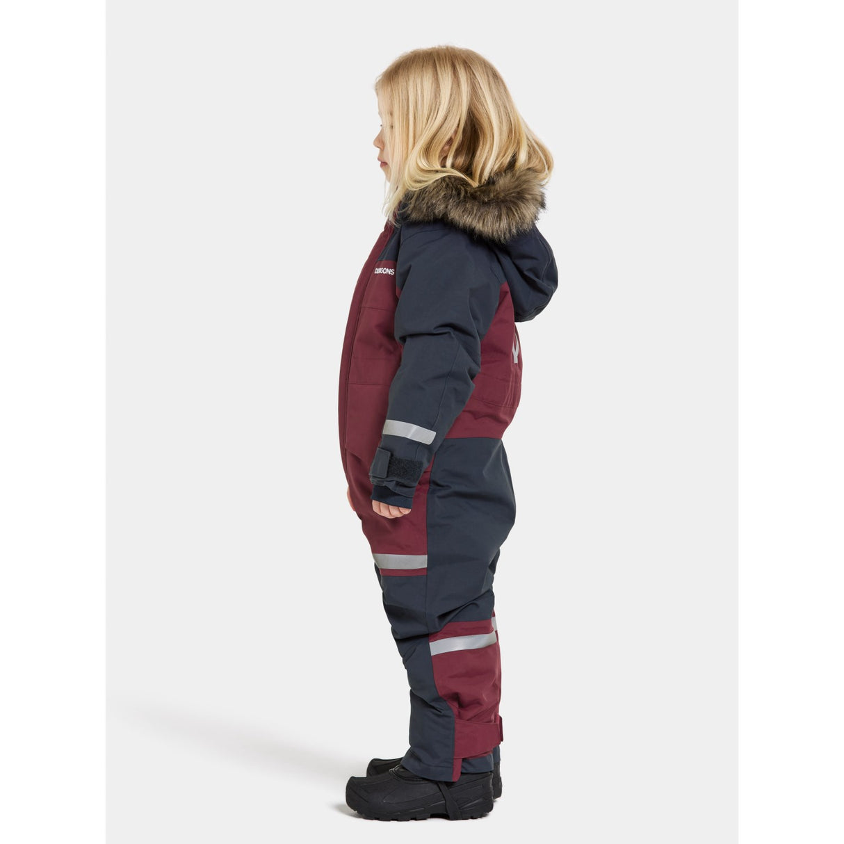 Didriksons Rusty Wine Bjärven Kids Coverall 17