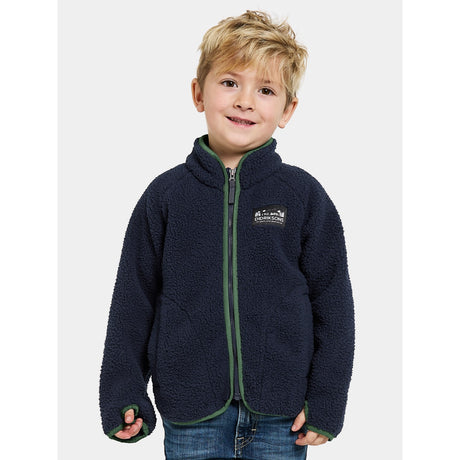 Didriksons Navy Gibbs Kids Fullzip Fleece Jacket 2