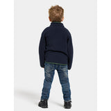 Didriksons Navy Gibbs Kids Fullzip Fleece Jacket 2