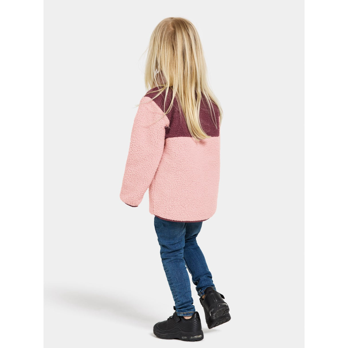 Didriksons Dusty Pink Gosig Kids Halfzip Fleece Jacket