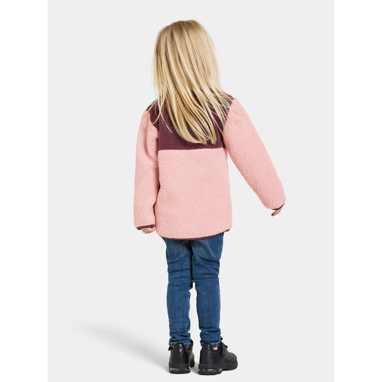 Didriksons Dusty Pink Gosig Kids Halfzip Fleece Jacket