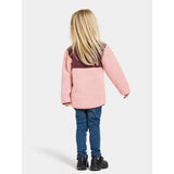 Didriksons Dusty Pink Gosig Kids Halfzip Fleece Jacket