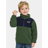 Didriksons Pine Green Gosig Kids Halfzip Fleece Jacket