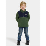 Didriksons Pine Green Gosig Kids Halfzip Fleece Jacket