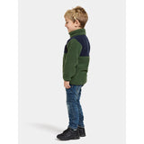 Didriksons Pine Green Gosig Kids Halfzip Fleece Jacket