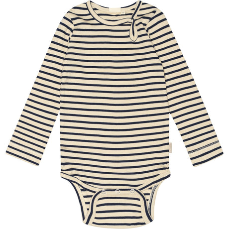 Petit Piao Indigo Plum/Dark Off White Body Modal Striped