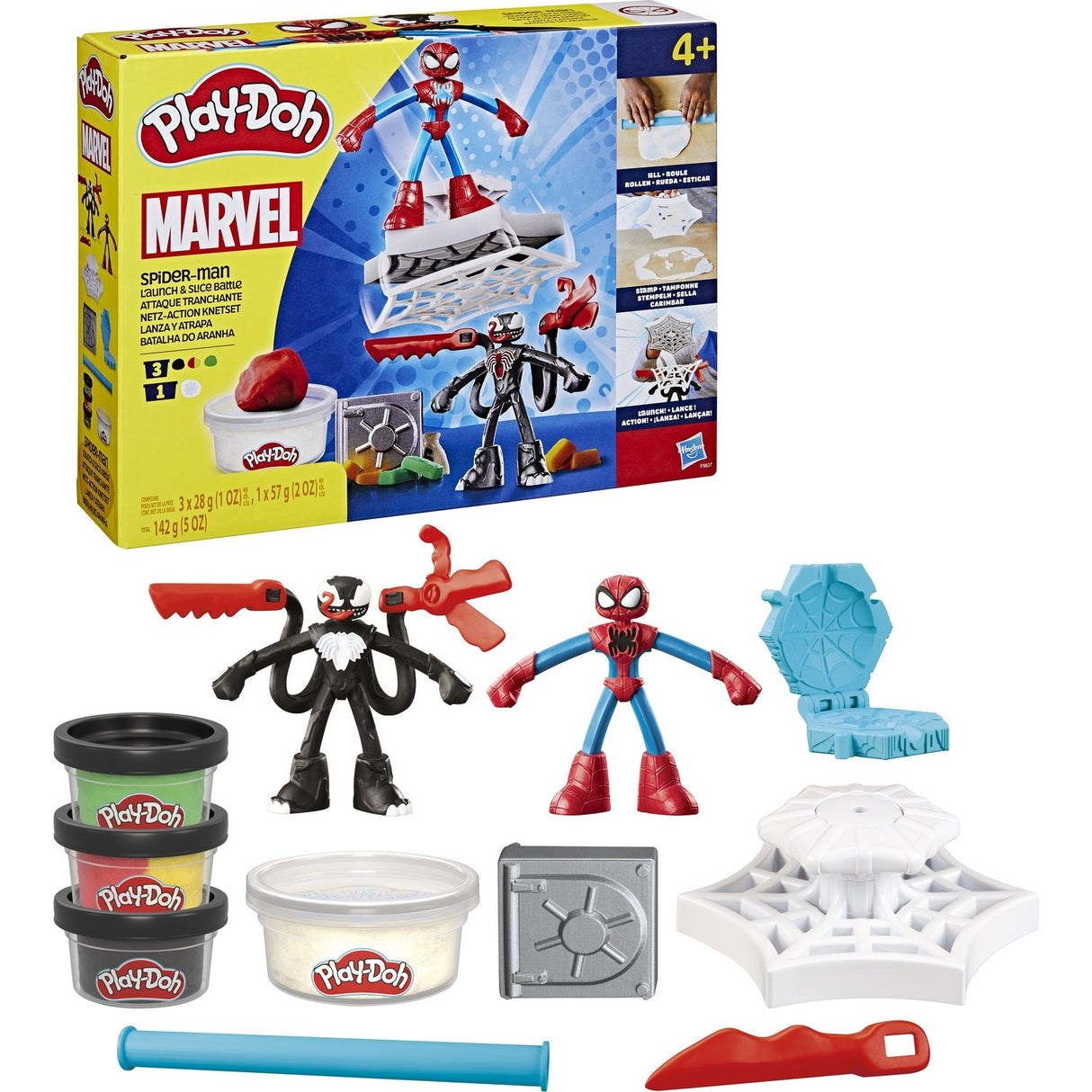 Play-Doh Spiderman Launch And Slice Battle