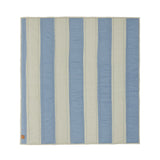OYOY Blue/Clay Striped Quilted Blanket