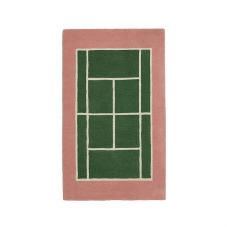 OYOY Green/Rose Tennis Rug