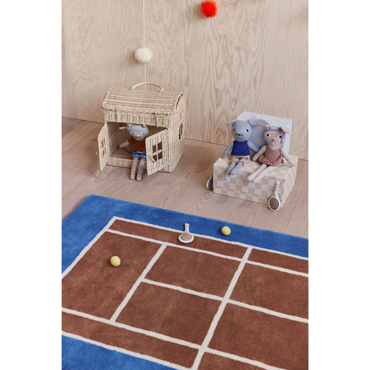 OYOY Light Brown Melange Polly Cat Tennis Doll
