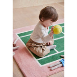 OYOY Yellow/Rose Tennis Ball Rattle