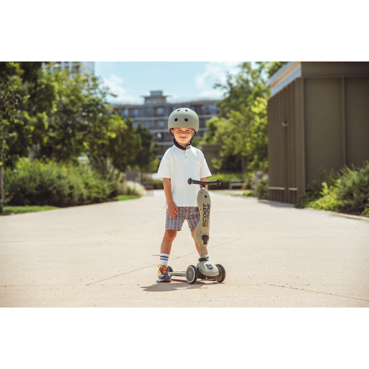 Scoot and Ride Olive Helmet